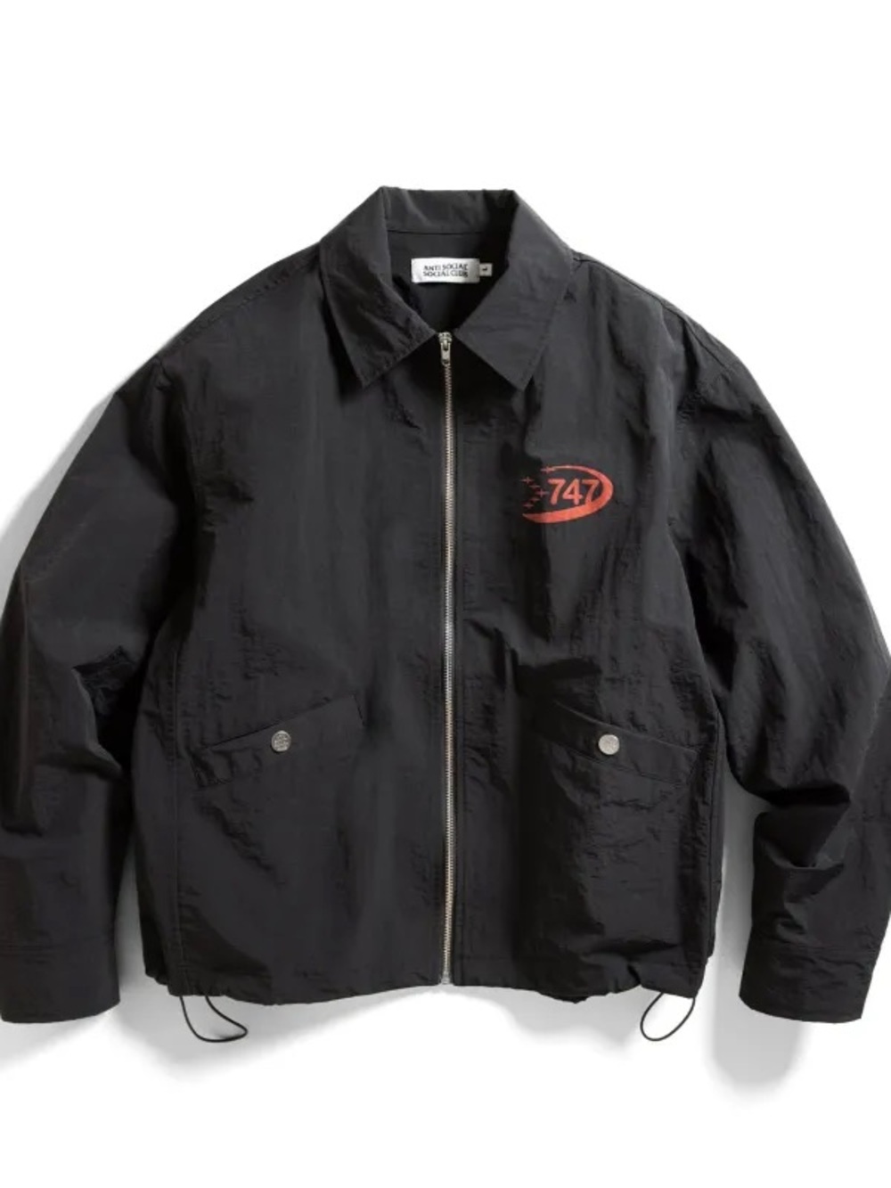Anti Social Social Club 747 Coaches Jacket Black Size M NWT ASSC